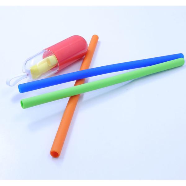 Buy Reusable BPA Free Straight Silicone Drinking Straws at wholesale prices