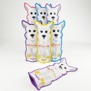 Special Shaped Custom Printed Mylar Bags Die Cut Irregular Pouch With Zipper