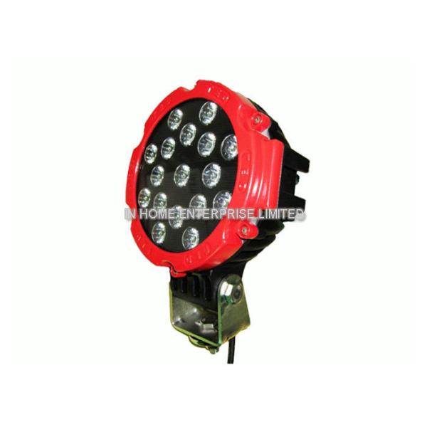 10-30V Round Super Bright IP67 LED Work Lamps 51W 4680LM LED Off Road Light