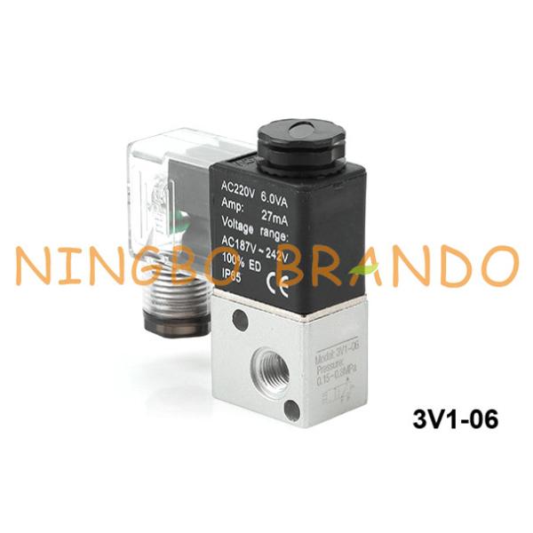 Buy 3V1 Airtac Type Pneumatic Solenoid Valve 3V1-M5 3V1-06 3V1-08 at wholesale prices
