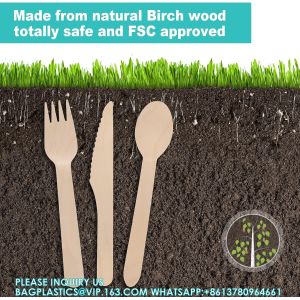 Wooden Cutlery Set - Alternative To Plastic, Eco Friendly, Biodegradable,