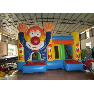 Circus clown inflatable combo house waterproof PVC fabric inflatable clown