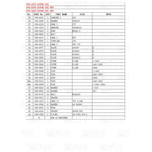 096-4315 096-6334 099-3665 E200B Excavator Travel Drive Catalog Motor Parts for