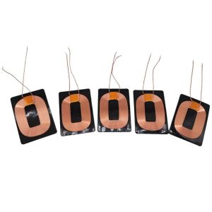 qi universal wireless charger receiver coil with ferrite