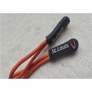 Fashion Anti - Slip Rubber Zipper Puller With Dots Two Color 65*9mm