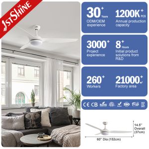 52 Inches Smart App Control Wifi Ceiling Fan With Light And Remote Control For