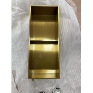 Brushed Surface Stainless Steel Niche for Shower and Towels in Modern Design