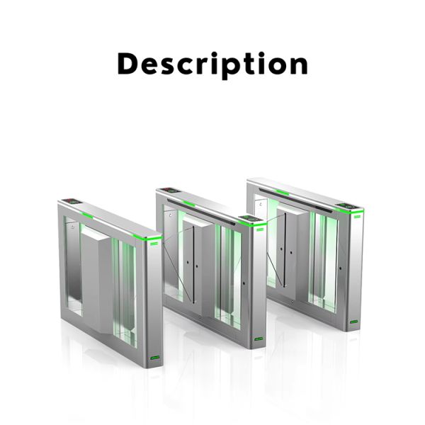 Automatic Flap Barrier Turnstile with 0.8s Arm Open/Close Time 40~60 ppl/min Passing Speed and Brushless Motor