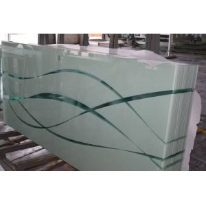 3mm-12mm Thickness Glass Panel for Hotel Silk Screened in Living Room and