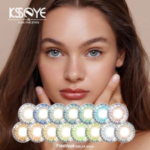 Soft Circle Prescribed Colored Contacts 3 Tone Pure Hazel Contacts