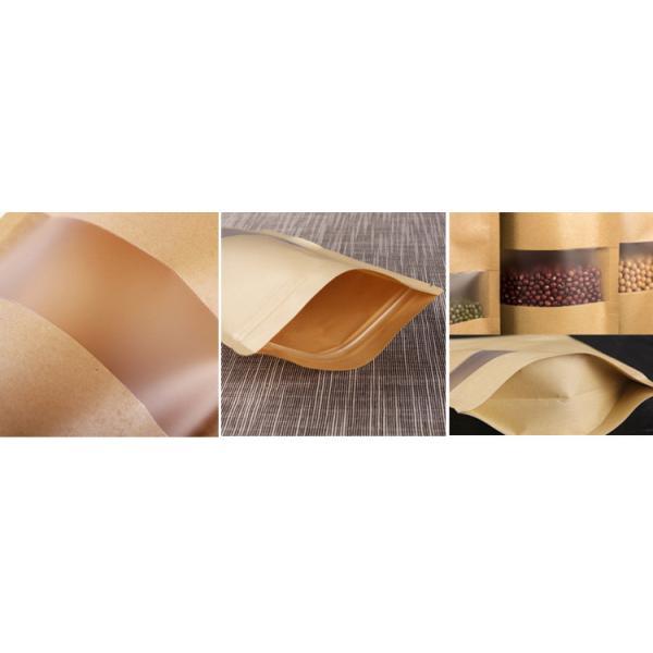 Stand Up 3.5*5.5 Inches k Paper Bag Food Storage With Window