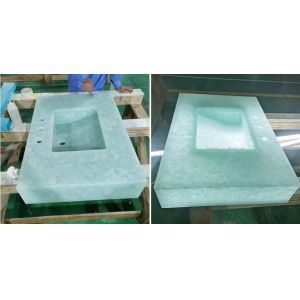 China Pattern Flat Edge Jade Glass Technique Reflectivity 8.0% on sale