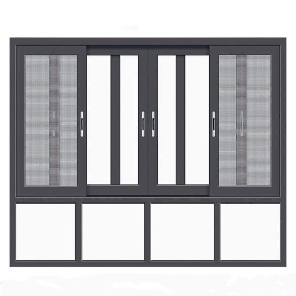 Stainless Steel Screen Netting Aluminum Thermal Break Sliding Windows with