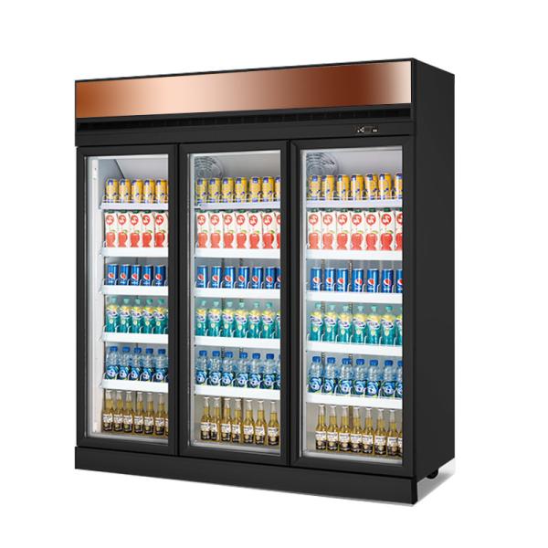 Buy Glass Door Commercial Refrigerated Showcase For Supermarket at wholesale prices