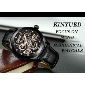 Diamond Luxury Mechanical Watches High Hardness Glass Analog Dial Display