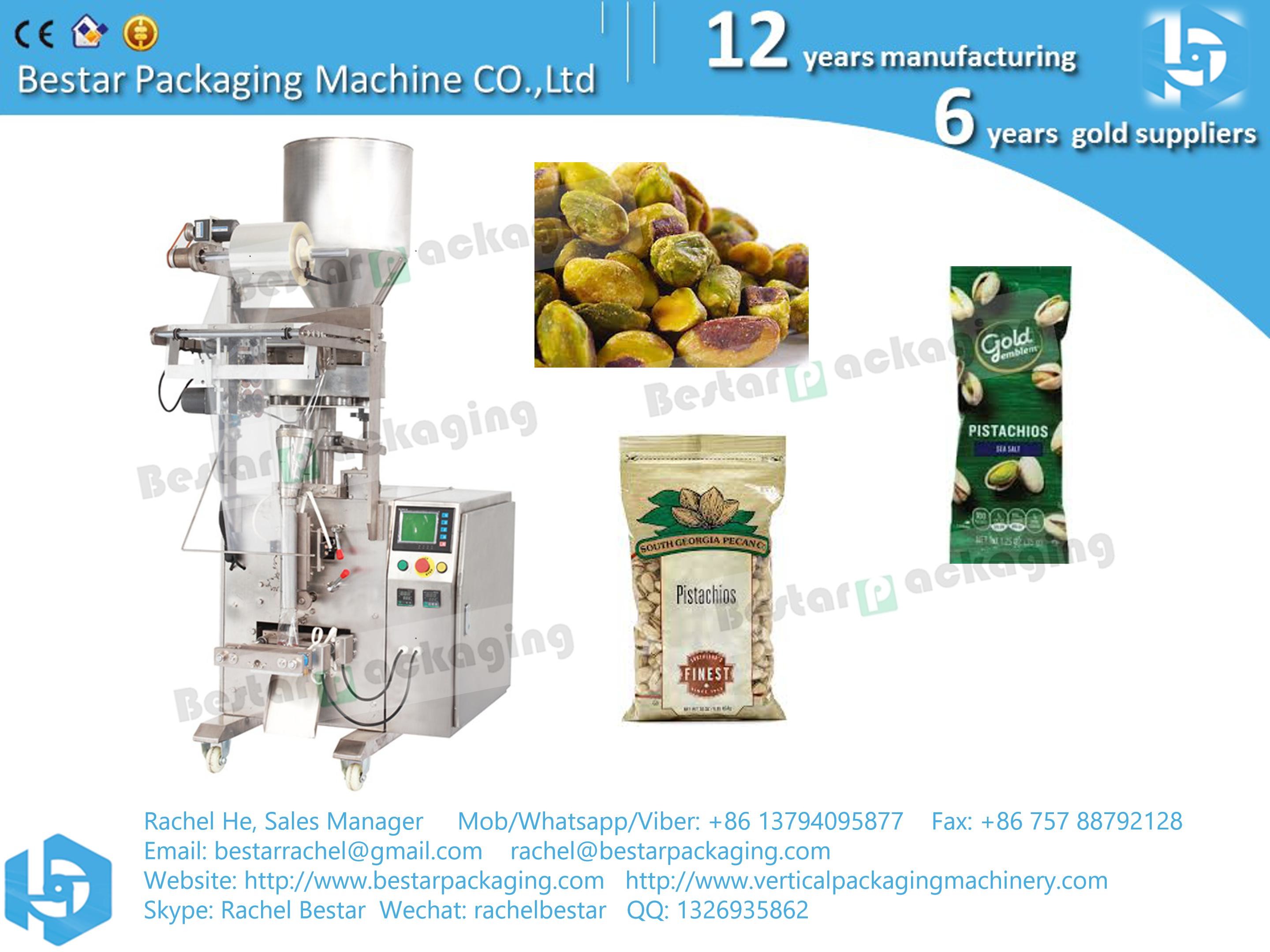 Automatic vertical pistachio nuts packaging machine