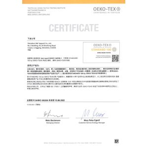 Shenzhen K&F Apparel Co., Ltd Certifications