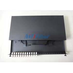 19” Fiber Optic Cable Junction Box For LC ST SC FC Connectors , Optical Terminal
