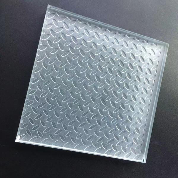 High Quality Anti slip Low Iron Toughened Laminated Glass Customized Size Non-slip Multi Layer Tempered Stairs Glass