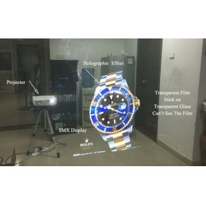 Quality 170 Degree Self Adhesive Rear Projection Film Holographic Display for sale