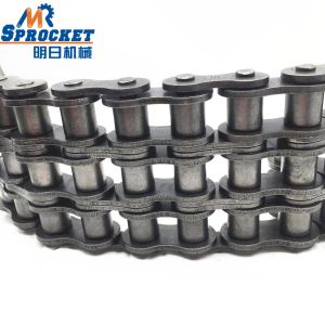 Quality 45C Material Conveyor Roller Chains DIN / ANSI Standard Strong Processing Capacity for sale