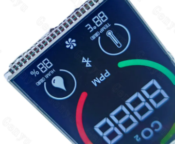 Quality 2.5 Inch VA LCD Display 4 Digit 7 Segment Screen with 24PIN Interface for Clear Numerical Readout for sale