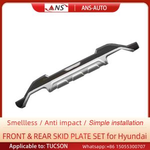 Black Front And Back Hyundai Tucson Bumper Guard Friction Resistant