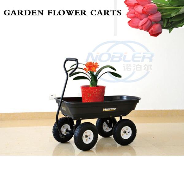 Buy Green Potted Garden Trolley Cart Inflatable Wheel Easy And Easy at wholesale prices