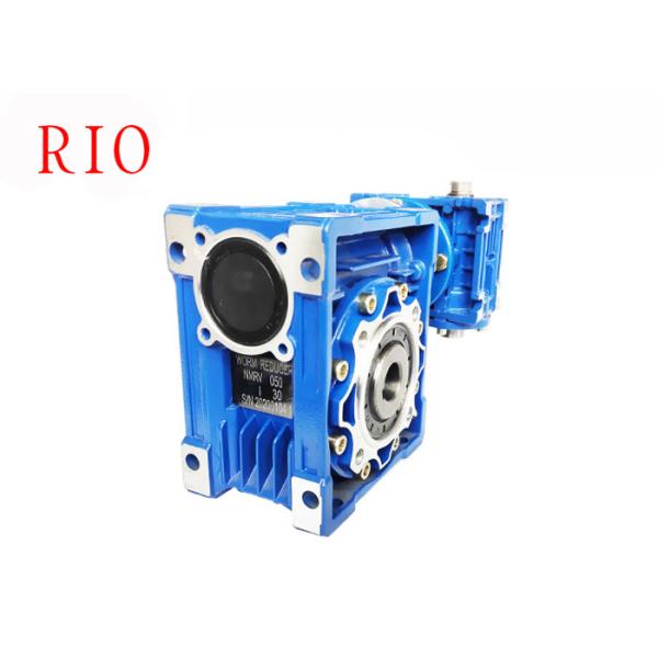Buy NMRV075/110 Double Reduction Worm Gear Reducer Blue Color Aluminum Alloy Shell at wholesale prices