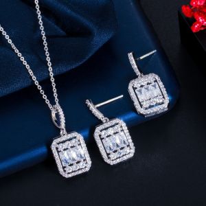 Wedding Bridal Jewelry Sets For Women Rhinestone Crystal Jewelry Set Bracelet