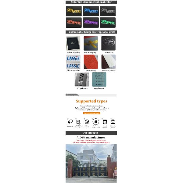 Customized Jewelry Package Grade Velvet Box with Logo and Silk Screen Printing