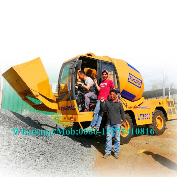 Easy Control Concrete Construction Equipment Concrete Mixer Vehicle With 30%