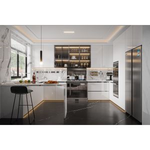 Modern Matt Lacquer Kitchen Furniture Cheap Custom Cupboard Kitchen Cabinets