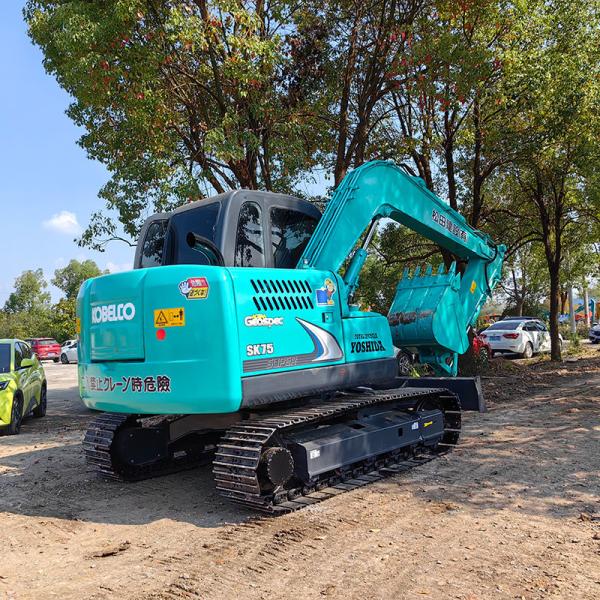 Hydraulic 42kw SK75 Used Kobelco Mini Excavators For Sale