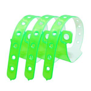 Adjustable Size Vinyl Event Wristbands Bracelets Custom With Snap Lock Closure