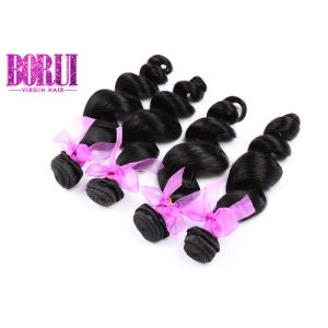 Unprocessed Malaysian Hair With Closure , 12a Malaysian Loose Wave Bundles