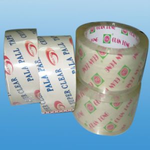 Gmark Logo On Adhesive Custom Crystal Clear Tape , 15 m - 1500 Y