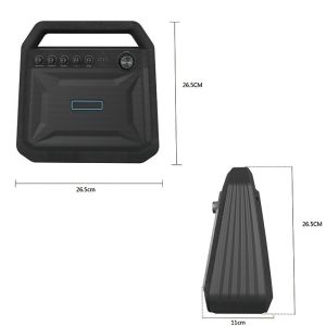 K10A Karaoke Portable Bluetooth Speakers Active Type 8000mah Battery Black