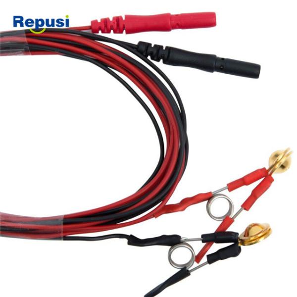 Buy Reusable Ear Clip Electrodes Gold-Plated Disc , EEG Ear Electrode In Pair at wholesale prices