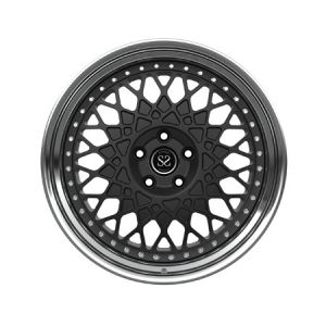Center Matte Black 2-Piece Forged Wheels Barrel Polished 19 Inch Alloy E350 Car
