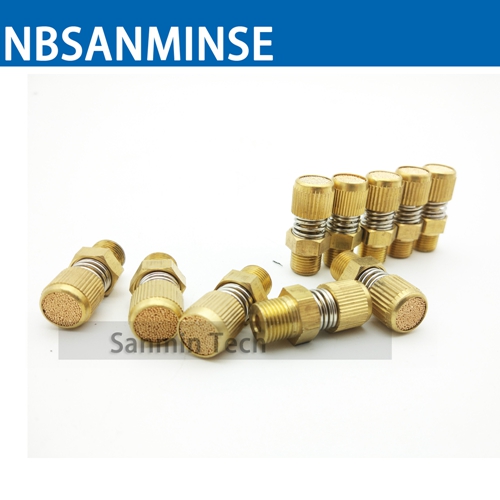 Pneumatic Air Fittings NBSANMINSE SD Type Of Timing Pneumatic Muffler Brass Silence Exhaust Air Sintered