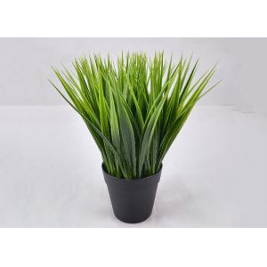 Quality 25cm Artificial Spider Plant With 4 Inch Black Plastic Pot for sale