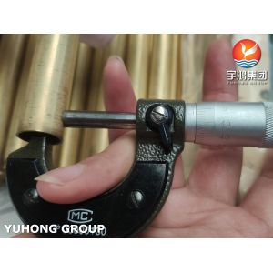 JIS H3300 C6872T / ASTM B111 C68700 Aluminum Brass Tube Heat Exchanger Tube