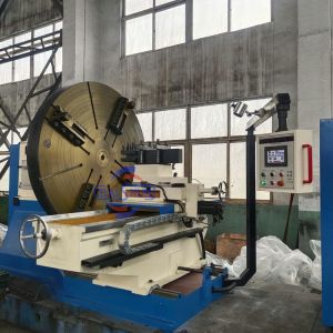 Floor Type Large Facing Lathe For Turning Shipyard Propeller
