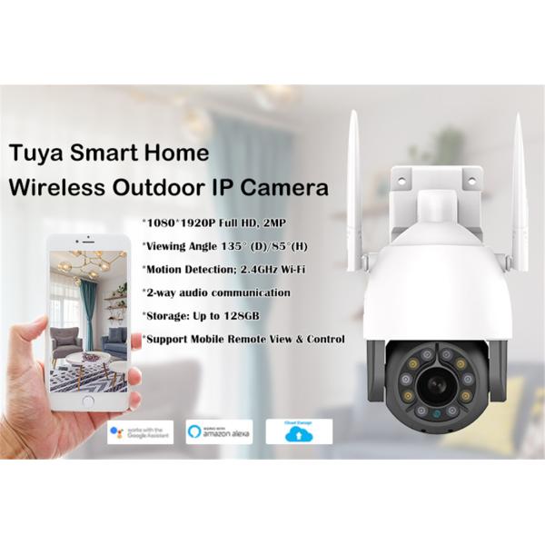 Security Camera Outdoor Whalecam 1080P Wi-Fi With Pan/Tilt, Color Night Vision, 2-Way Audio, Motion Detection Whit Alexa