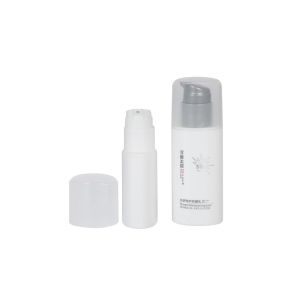 Oval Shape 30ml 50ml PP Airless Bottle Customized Color Lotion / Cream Skin Care