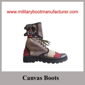 Quality Wholesale China Made Camouflage Military Canvas Boots For Fireman for sale