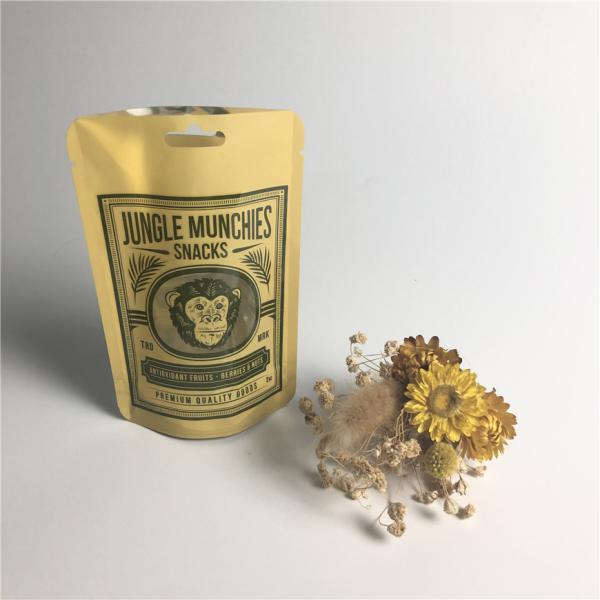 PA 1.5C AL 0.7C Matt Snack Packaging Bags Stand Up MPET