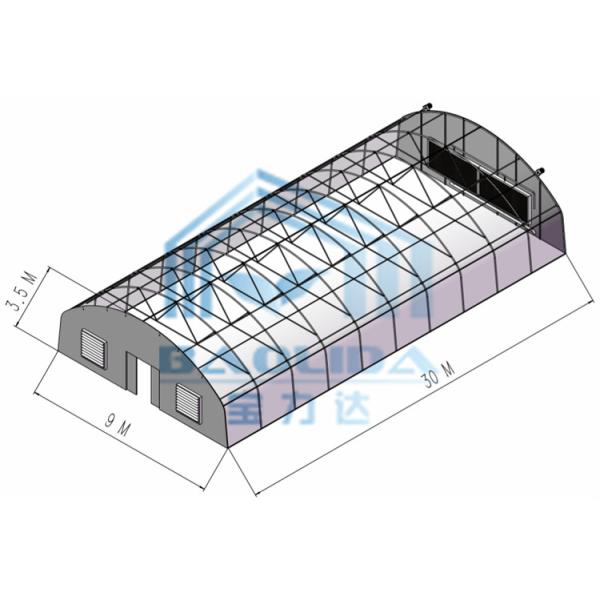 Buy 100% Shading LED Grow Herb Greenhouse With Blackout System at wholesale prices