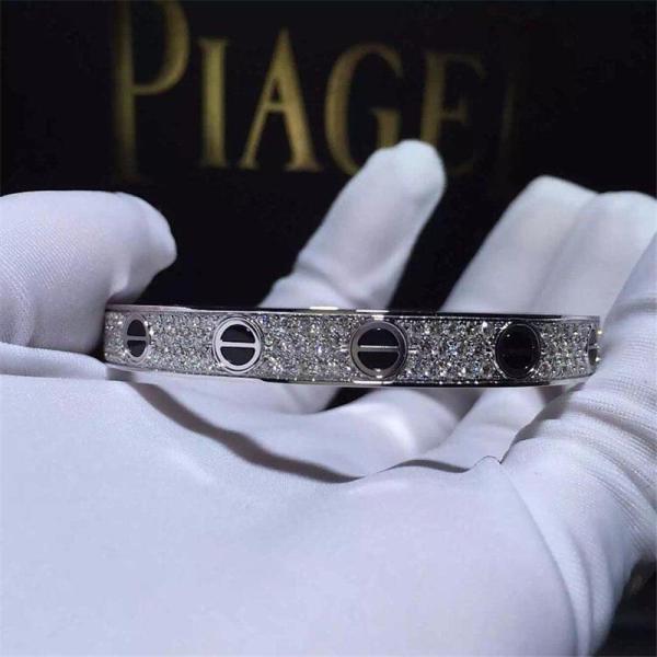 C Black nail full sky star bracelet 18k gold white gold yellow gold rose gold Jewelry factory in Shenzhen, China